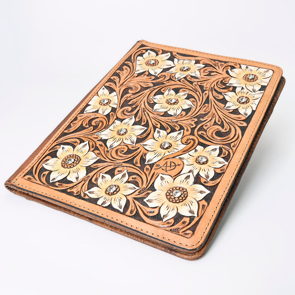 American Darling Hand-Tooled Leather Portfolio Bag