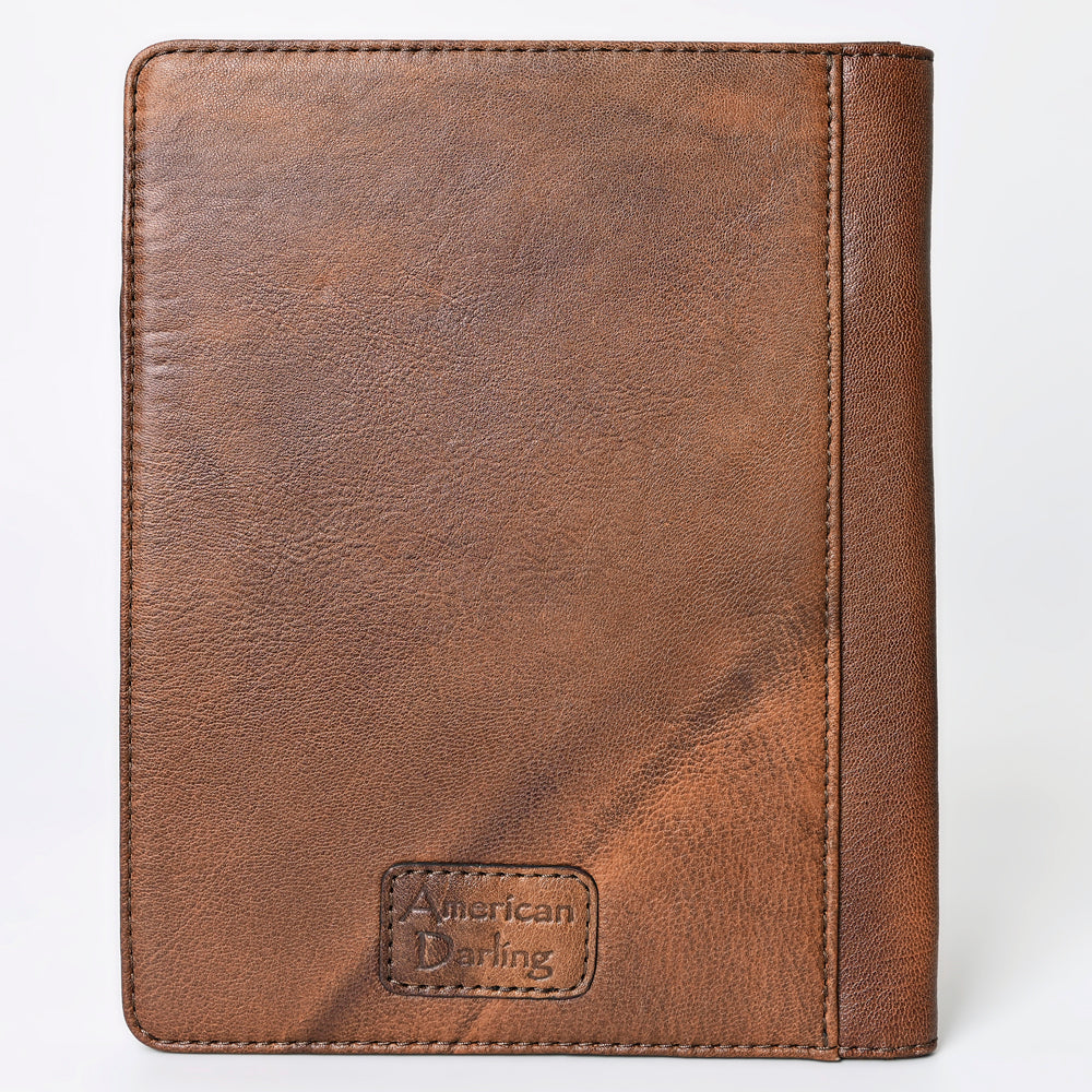American Darling Hand-Tooled Leather Portfolio Bag
