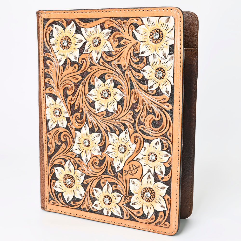 American Darling Hand-Tooled Leather Portfolio Bag