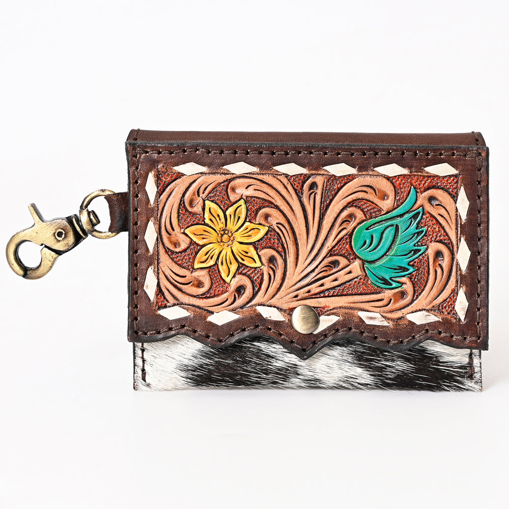 American Darling Hand Tooled Hair-On Genuine Leather