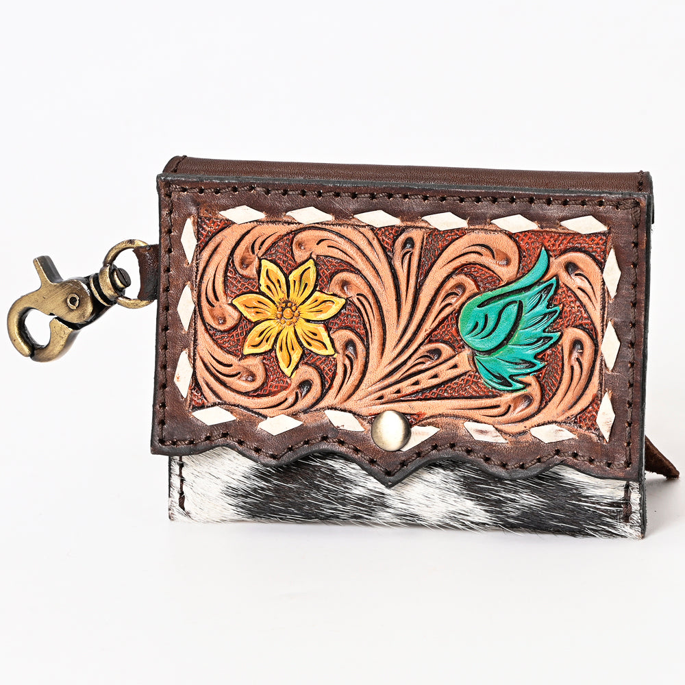 American Darling Hand Tooled Hair-On Genuine Leather