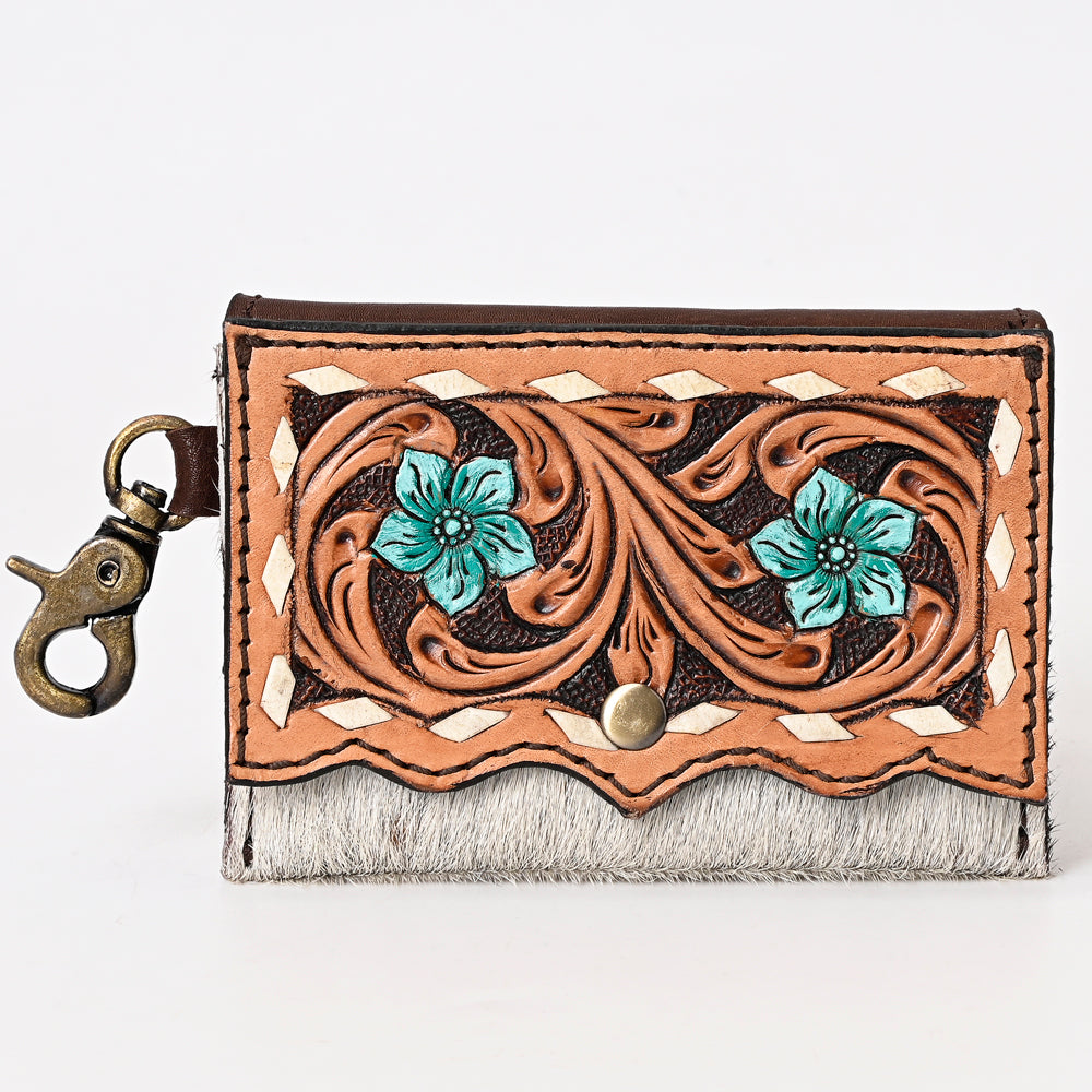 American Darling Hand Tooled Hair-On Genuine Leather