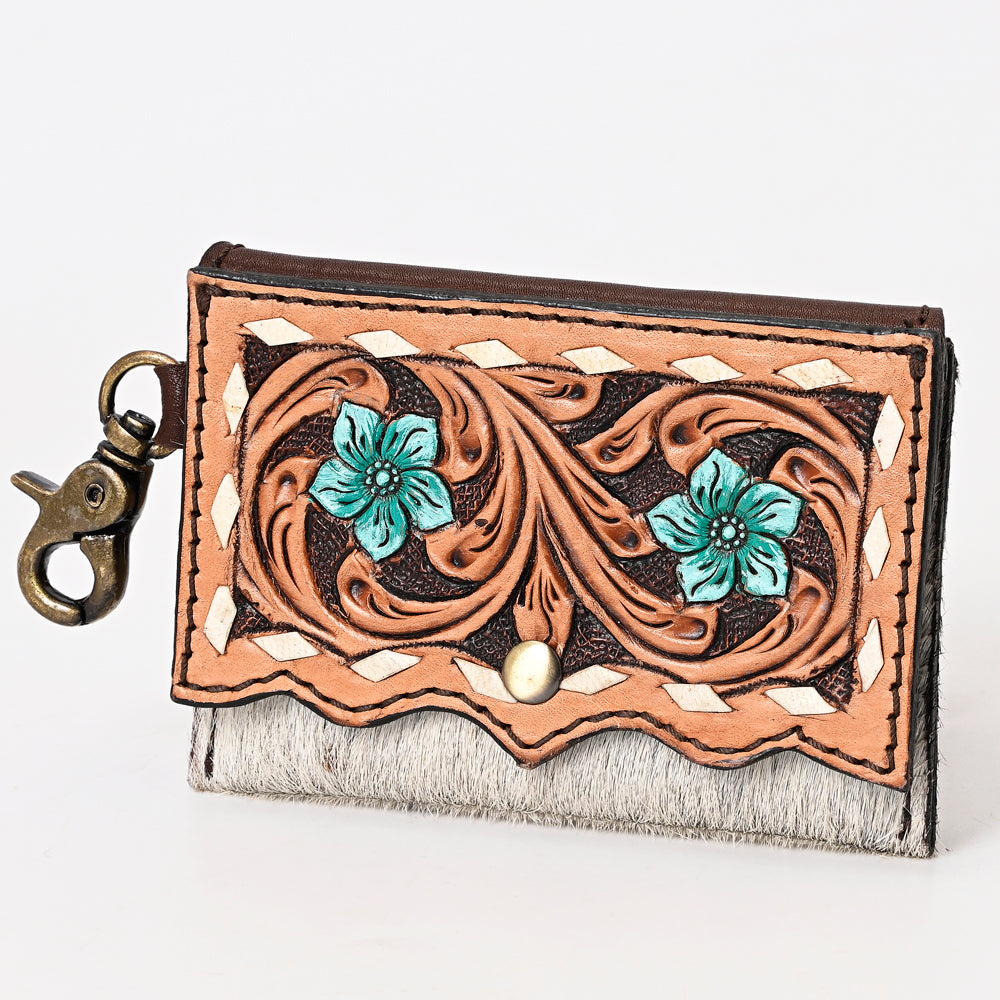 American Darling Hand Tooled Hair-On Genuine Leather