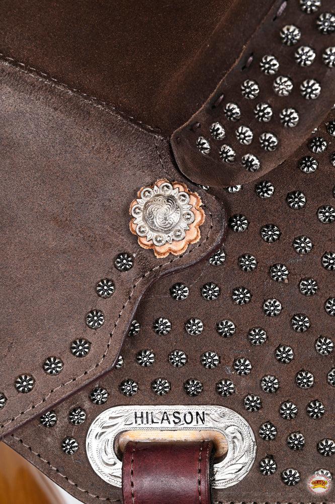 Hilason Western Horse Flex Tree Barrel Trail In American Leather Saddle Brown