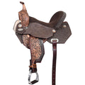 Hilason Western Horse Flex Tree Barrel Trail In American Leather Saddle Brown