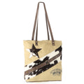 Ohlay Tote Upcycled Canvas Hair-on Genuine Leather