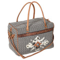 Ohlay Duffel Hand Tooled Upcycled Canvas Hair-on Genuine Leather