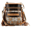 OHLAY Upcycled Wool Canvas Genuine Leather Crossbody Bag
