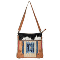 Ohlay Crossbody Upcycled Wool Upcycled Canvas Hair-On Genuine Leather