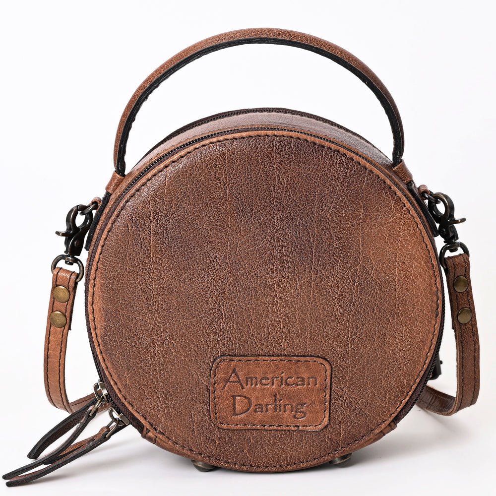 American Darling Canteen Hand Tooled Genuine Leather