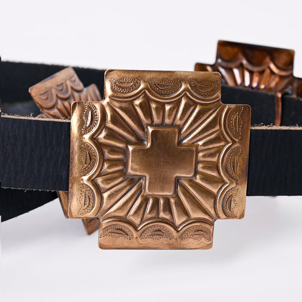 American Darling Full Grain Genuine Leather Belt Womens Western with Removable Buckle Hunter Green Small