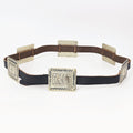 Full Grain Genuine American Leather Belt Men and Women Bling