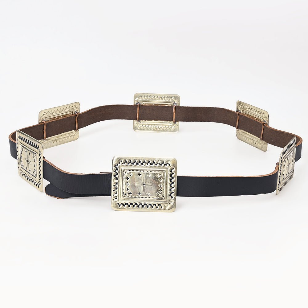 Full Grain Genuine American Leather Belt Men and Women Bling