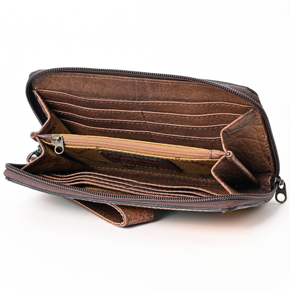 American Darling Organiser Hand Tooled Saddle Blanket Genuine Leather