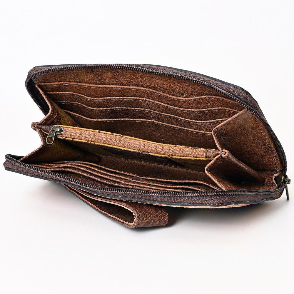 American Darling Organiser Hand Tooled Saddle Blanket Genuine Leather