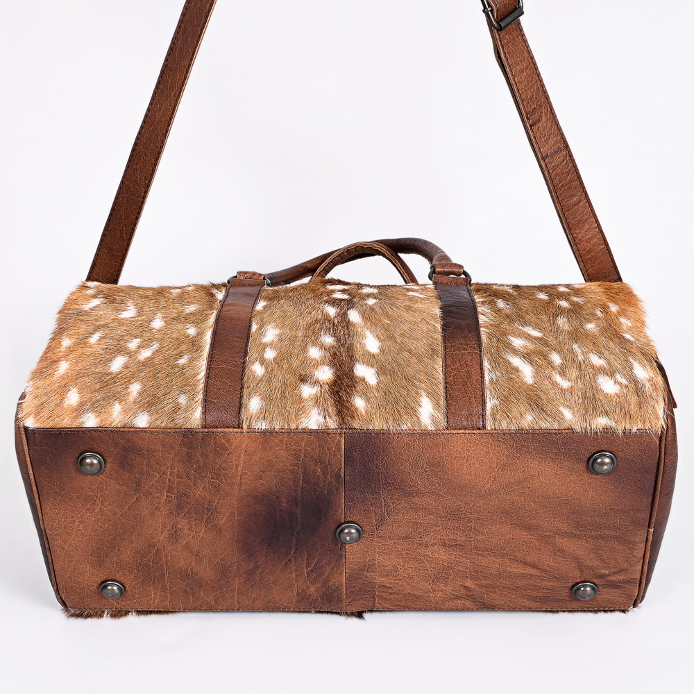 American Darling Women's Duffel Bag Western Hair On Genuine Leather Handbag and Ladies Purse