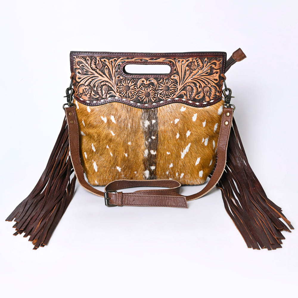 American Darling Clutch Hand Tooled Saddle Blanket Fabric Genuine Leather Western Women Bag Handbag Purse | Purses for Cute
