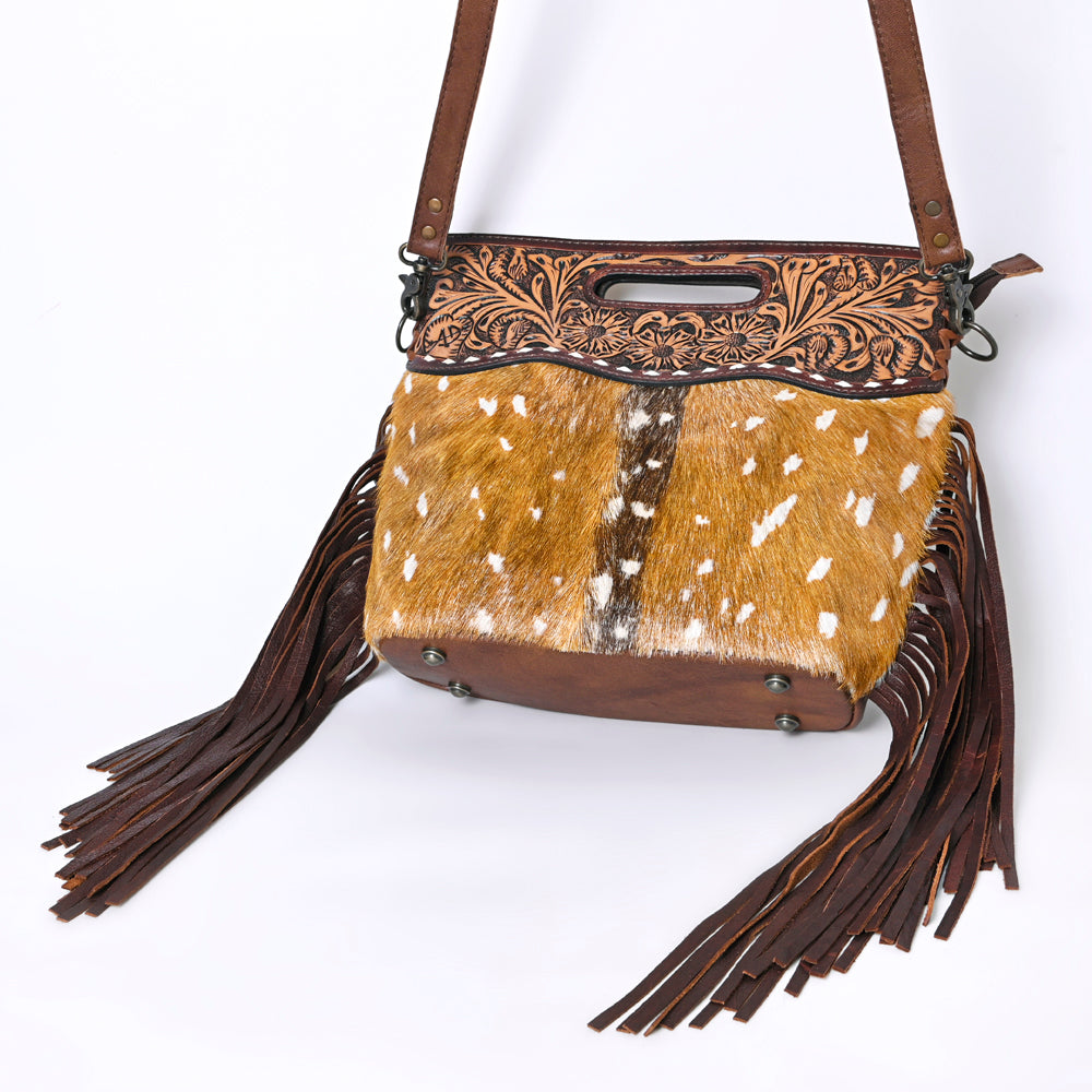 American Darling Clutch Hand Tooled Saddle Blanket Fabric Genuine Leather Western Women Bag Handbag Purse | Purses for Cute