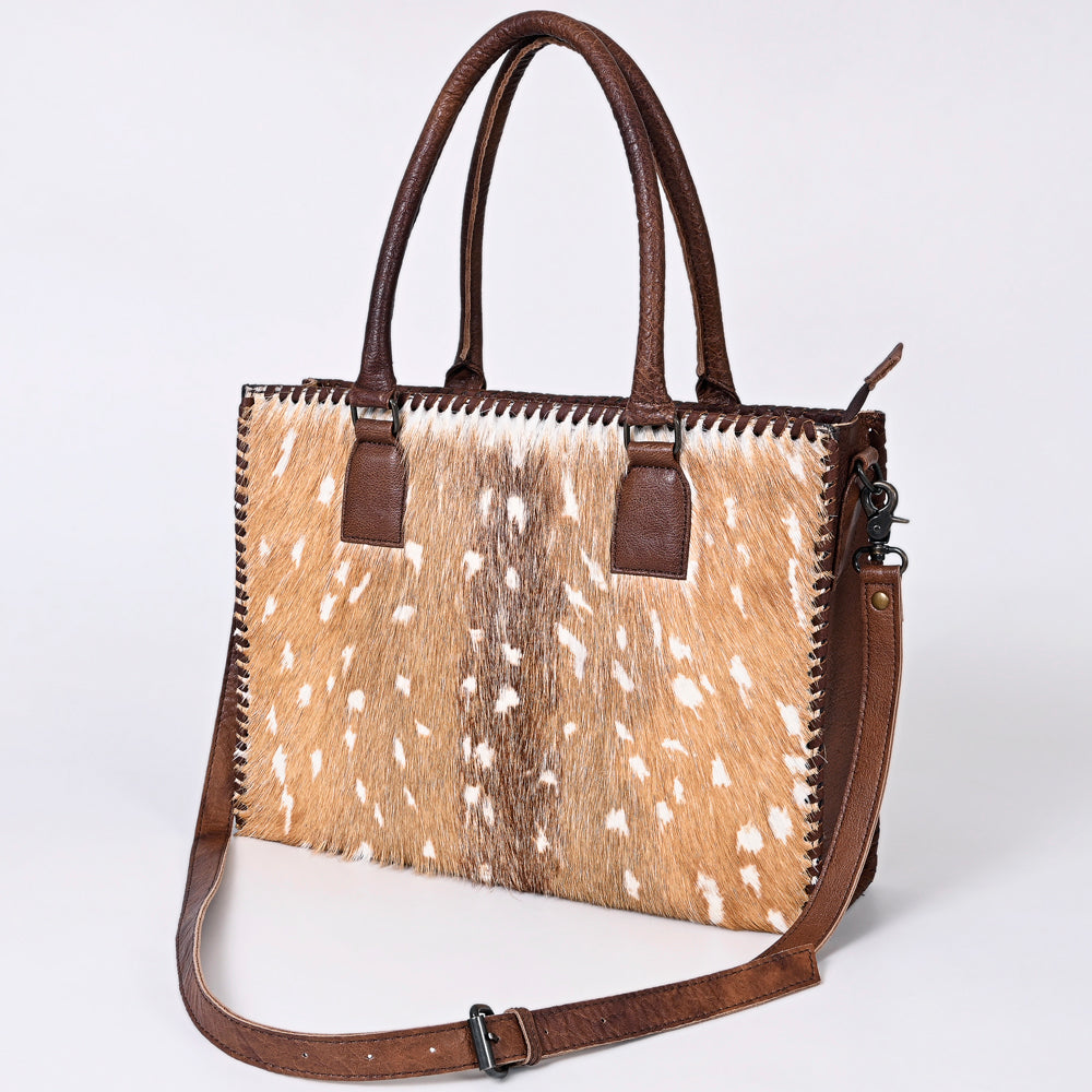 American Darling Briefcase Hair-On Genuine Leather