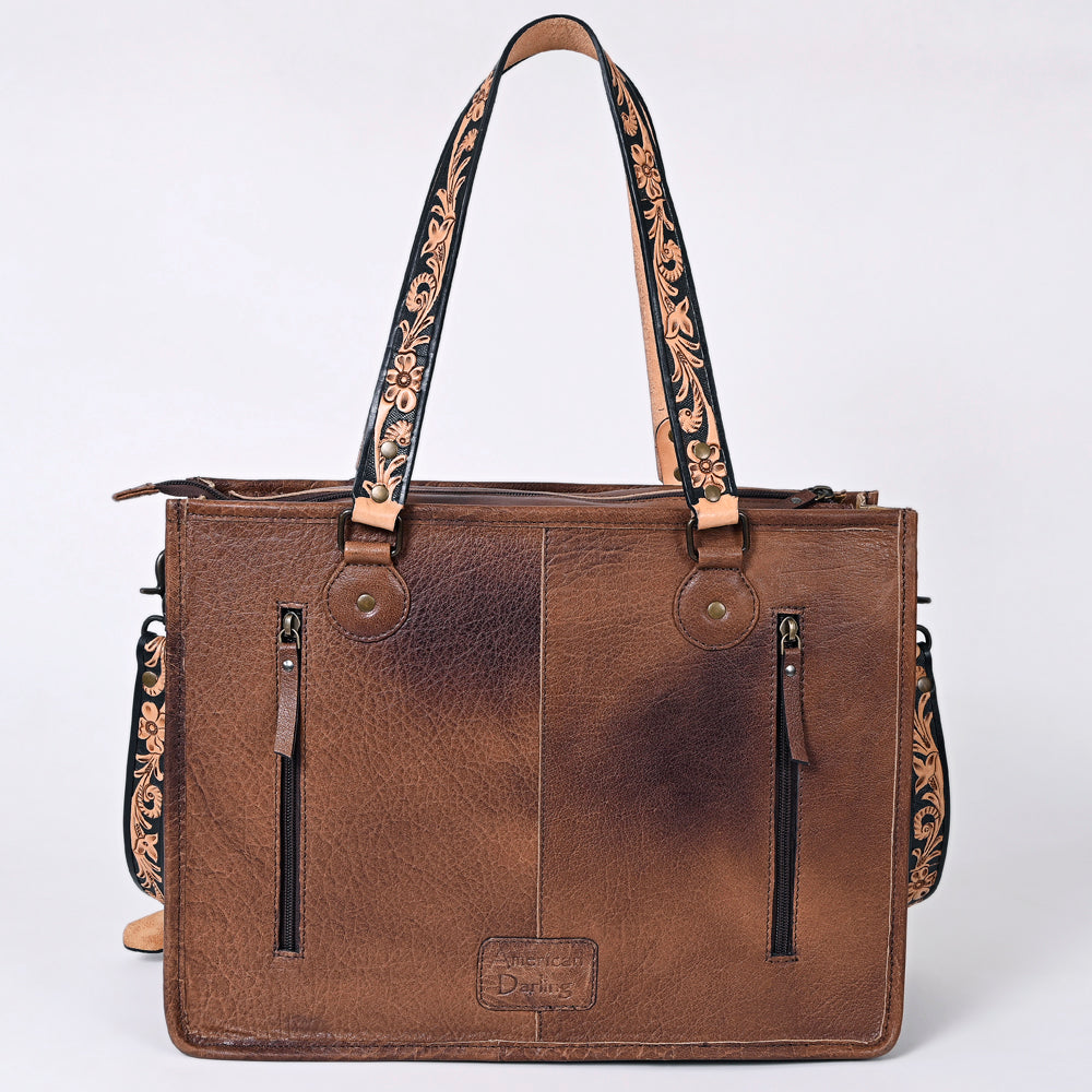 American Darling Saddle Blanket Genuine Leather Tote
