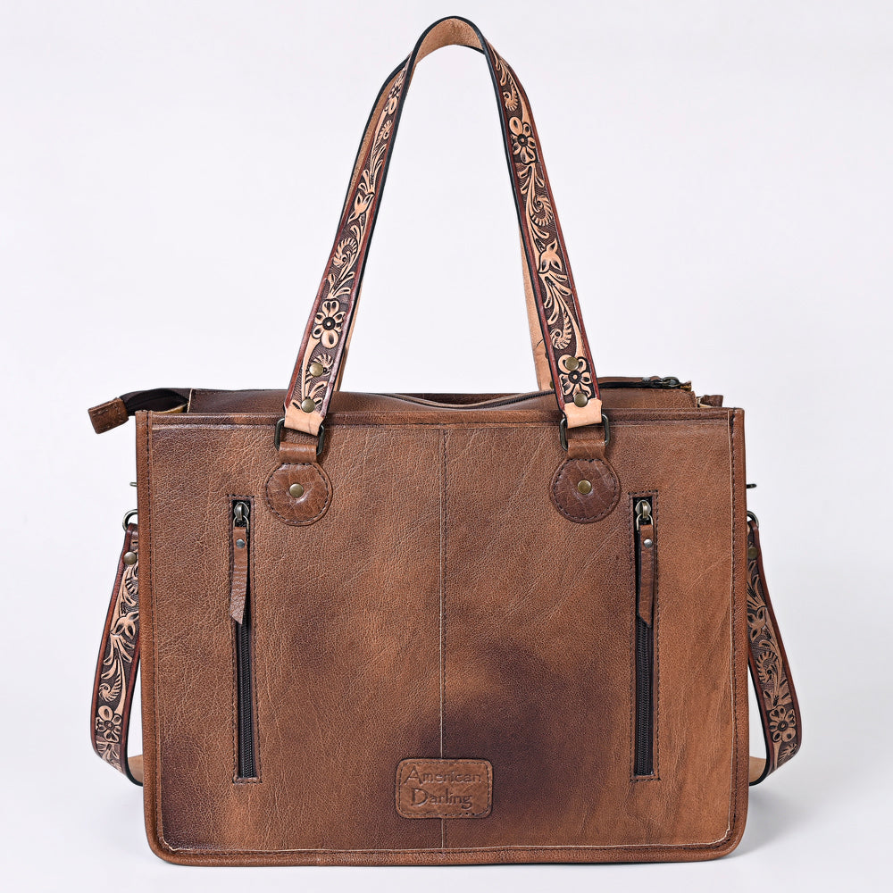 American Darling Saddle Blanket Genuine Leather Tote