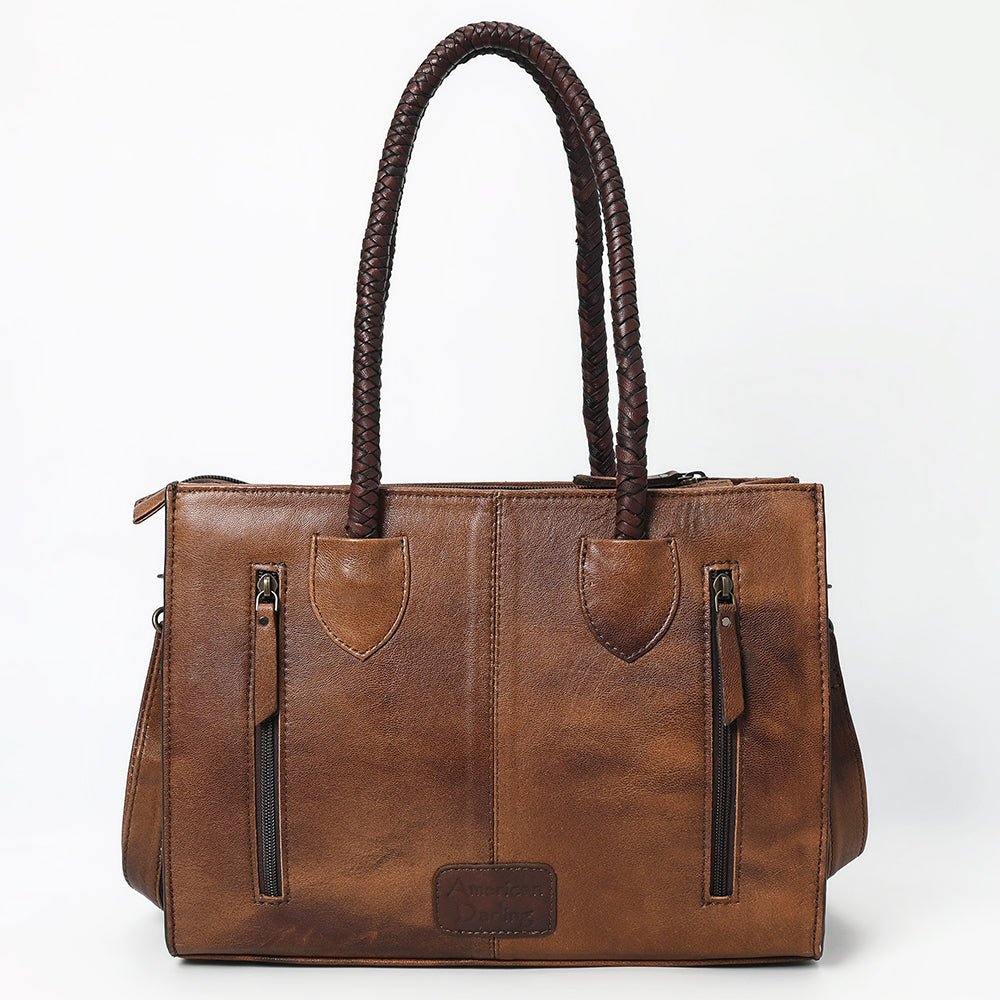 American Darling Tote Hand Tooled Genuine Leather