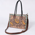 American Darling Tote Hand Tooled Genuine Leather