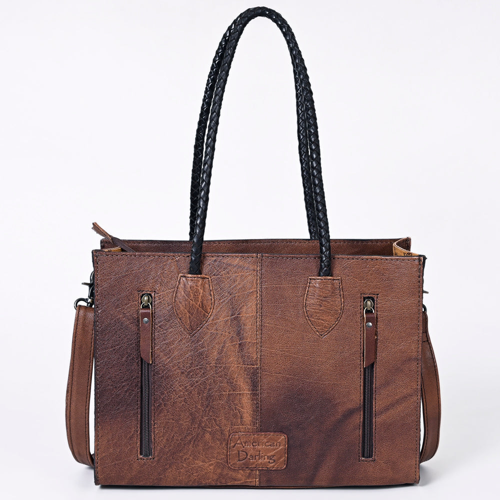 American Darling Tote Hand Tooled Genuine Leather
