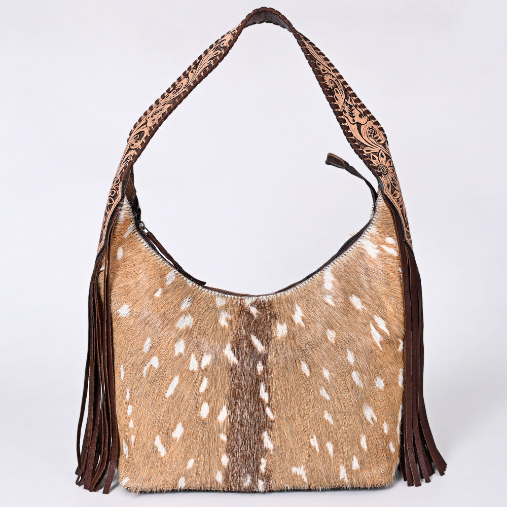 Hobo Hair On Saddle Blanket Genuine Leather Western Bag For Women