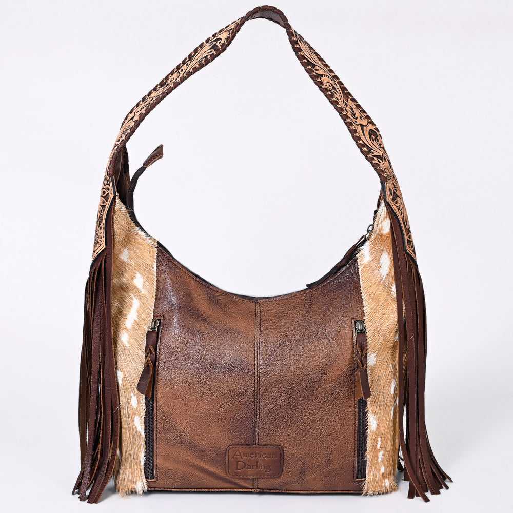 Hobo Hair On Saddle Blanket Genuine Leather Western Bag For Women