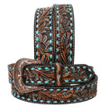 HILASON W. Genuine Leather Belt for Men Women Cowboy Cowgirl Handmade