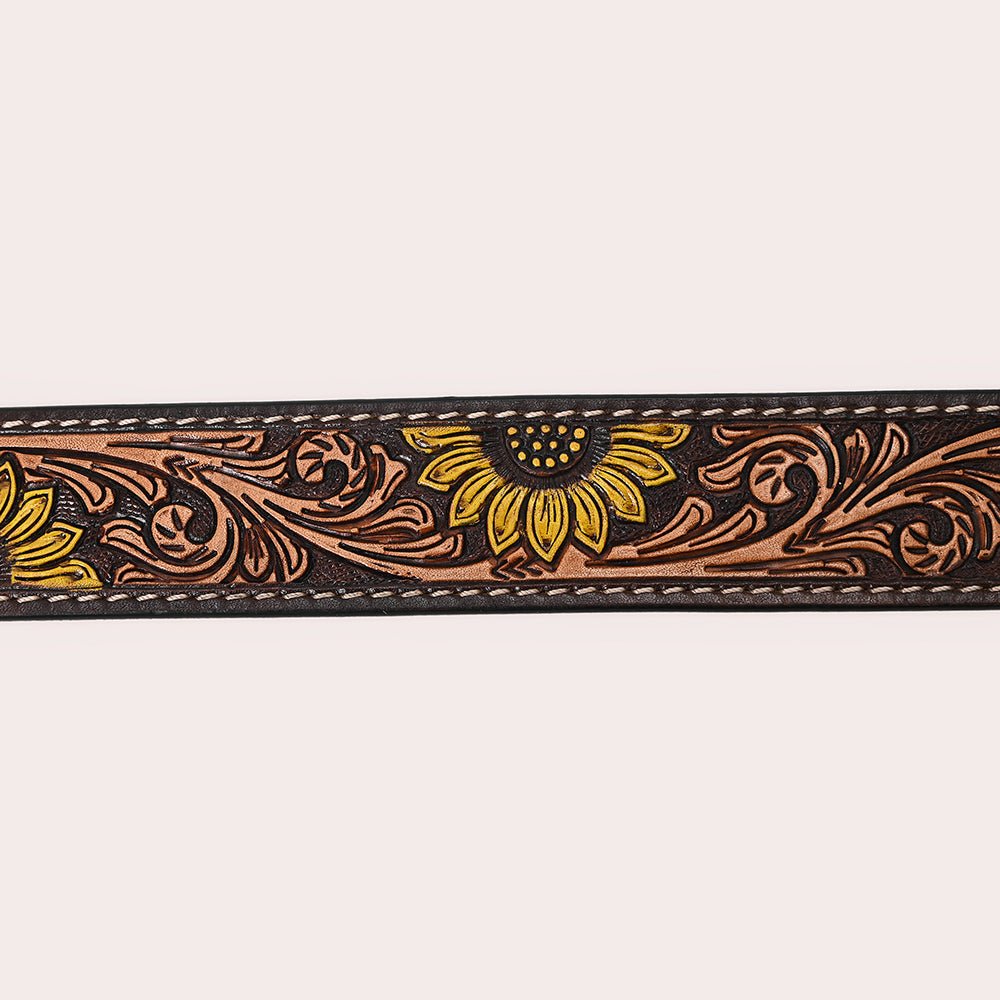 HILASON W. Genuine Leather Belt for Men Women Cowboy Cowgirl Handmade