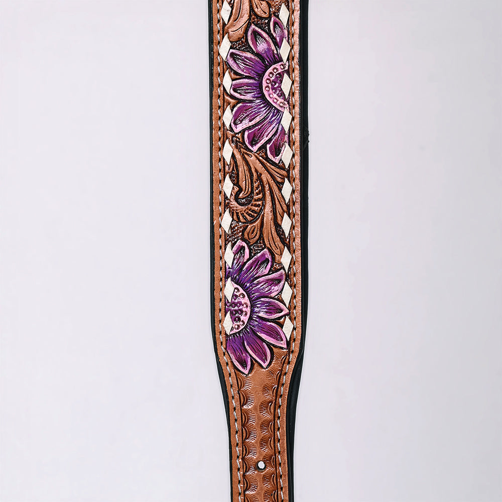 HILASON Western Genuine Leather Heavy Duty Hand Painted Dog Collar
