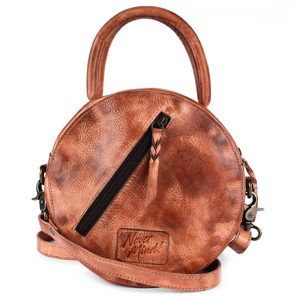 Never Mind Canteen Vintage Handmade Genuine Cowhide Leather