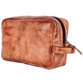 Never Mind Toiletry Vintage Handmade Genuine Cowhide Leather