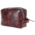 Never Mind Toiletry Vintage Handmade Genuine Cowhide Leather