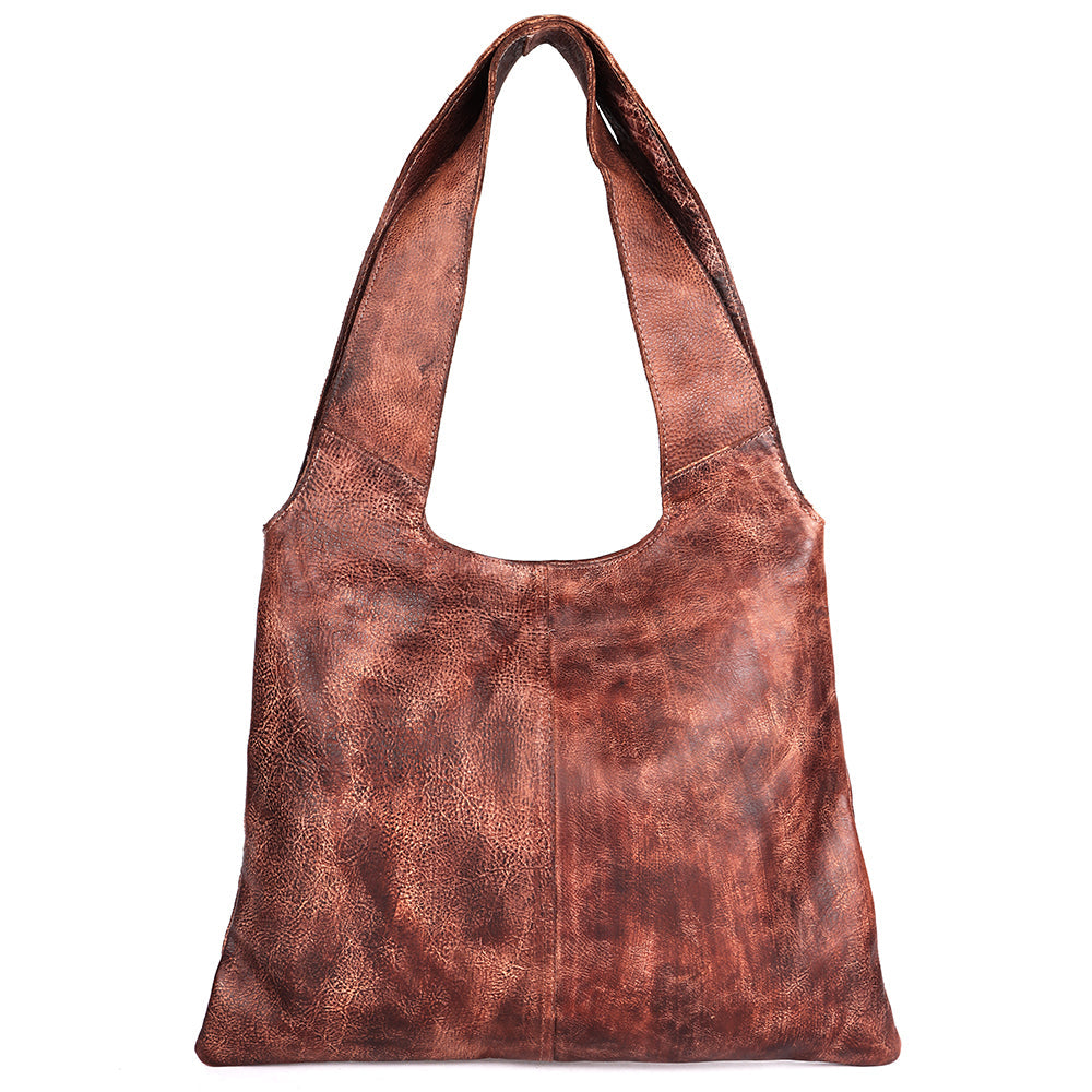 Never Mind Hobo Vintage Handmade Genuine Cowhide Leather
