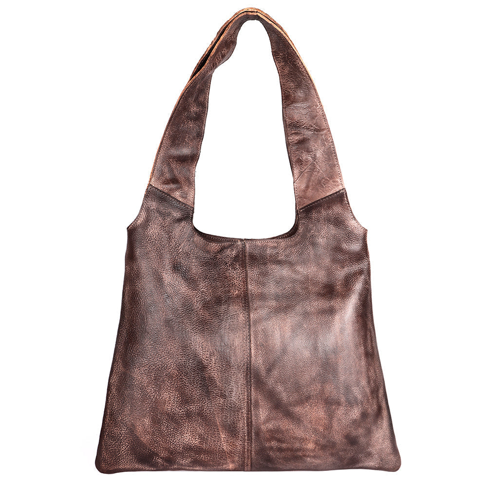 Never Mind Hobo Vintage Handmade Genuine Cowhide Leather