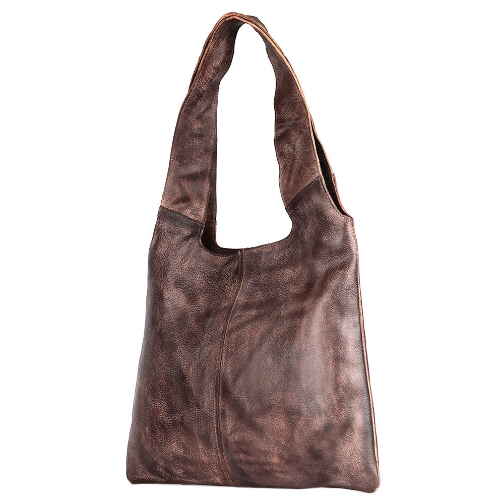 Never Mind Hobo Vintage Handmade Genuine Cowhide Leather