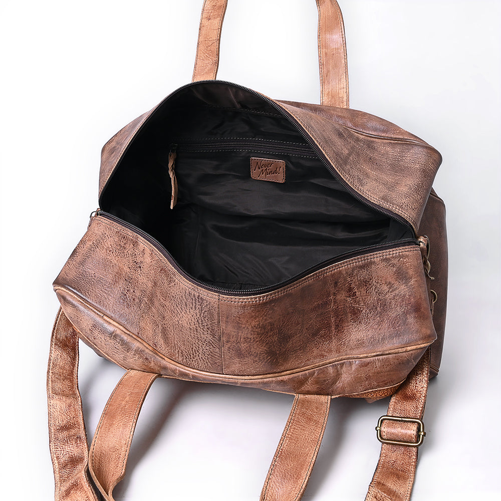 Never Mind Duffel Genuine Leather