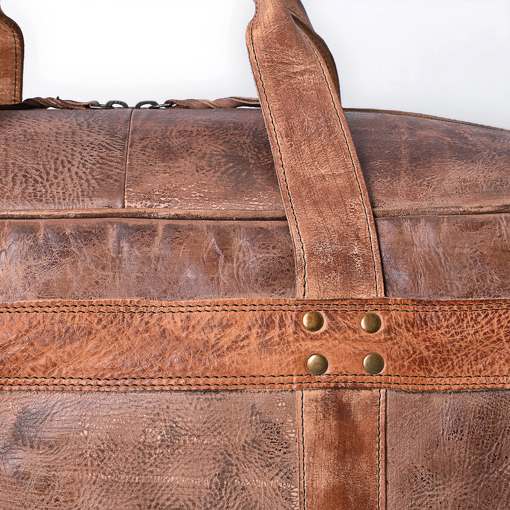 Never Mind Duffel Genuine Leather