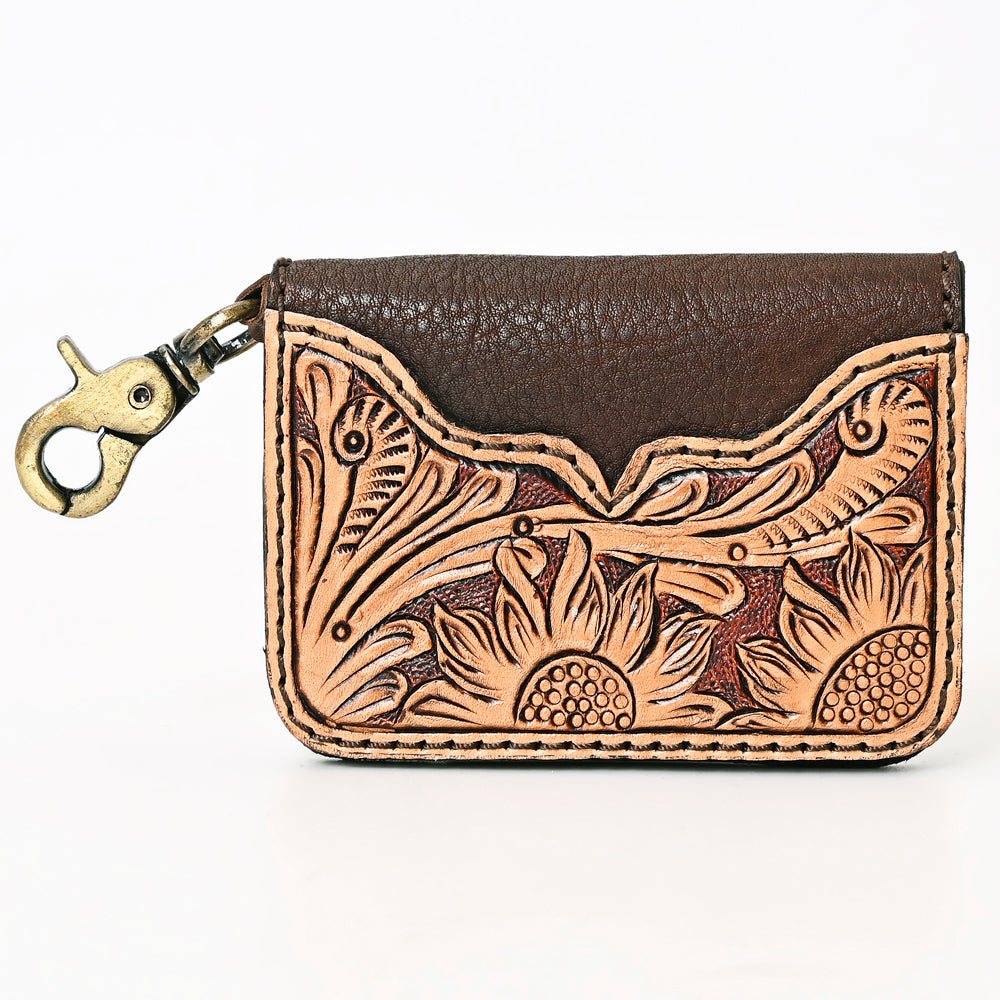 American Darling Hand-Tooled Genuine Leather Keyring