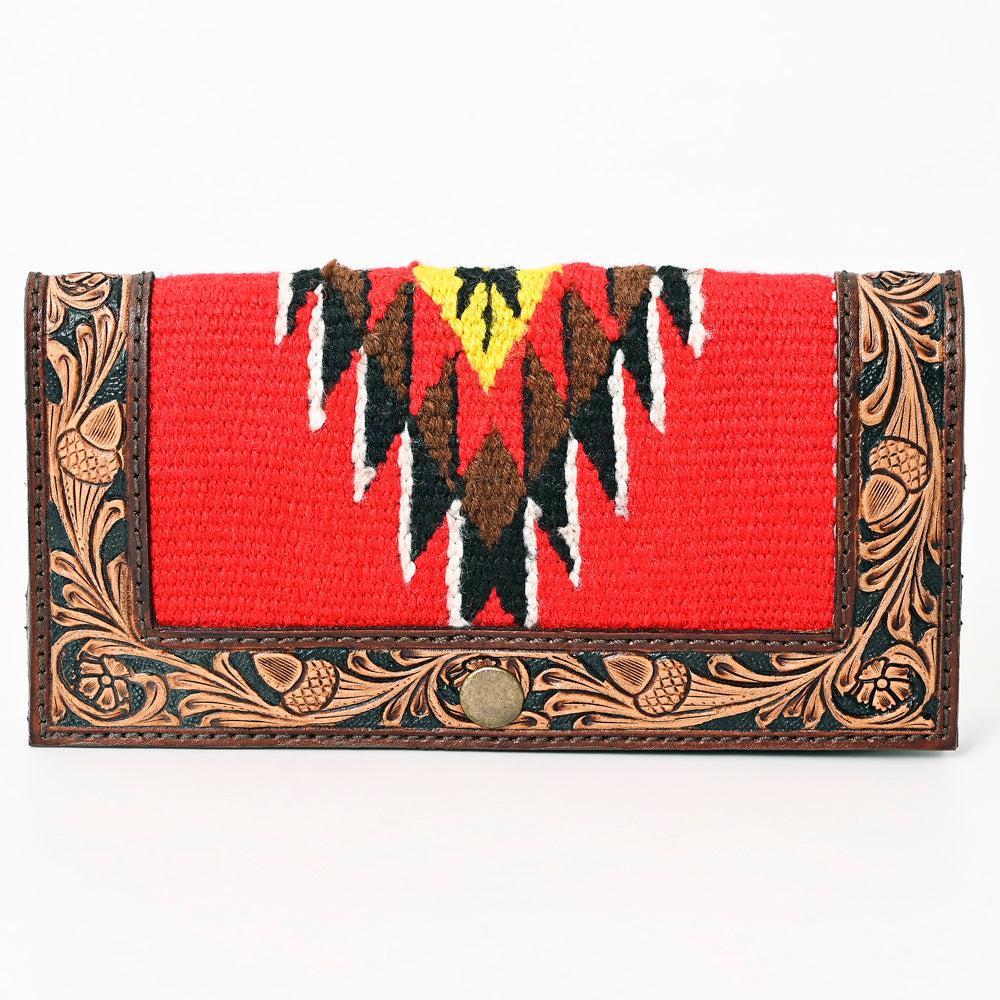 American Darling Saddle Blanket & Tooled Leather Clutch