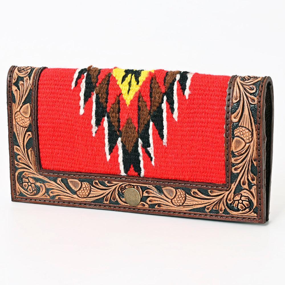 American Darling Saddle Blanket & Tooled Leather Clutch