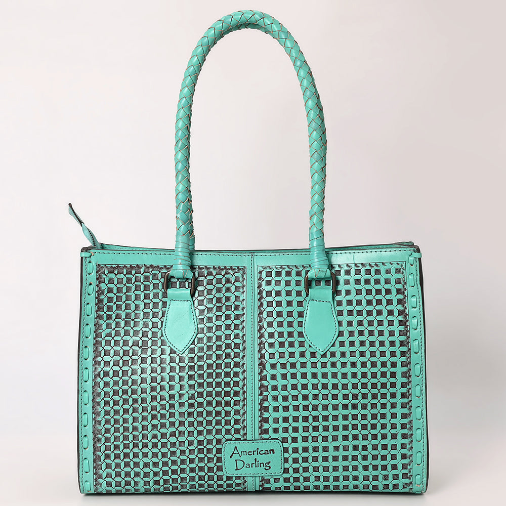 American Darling Hand-Tooled Genuine Leather Bag