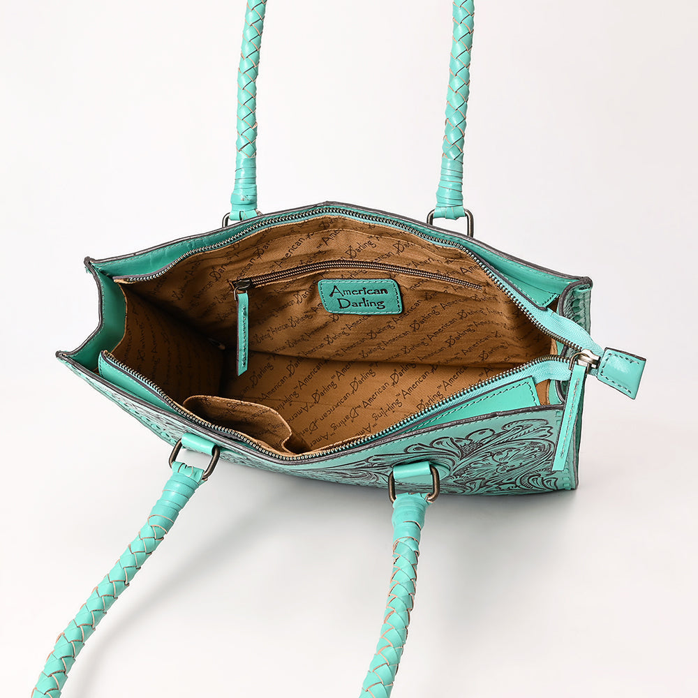 American Darling Hand-Tooled Genuine Leather Bag