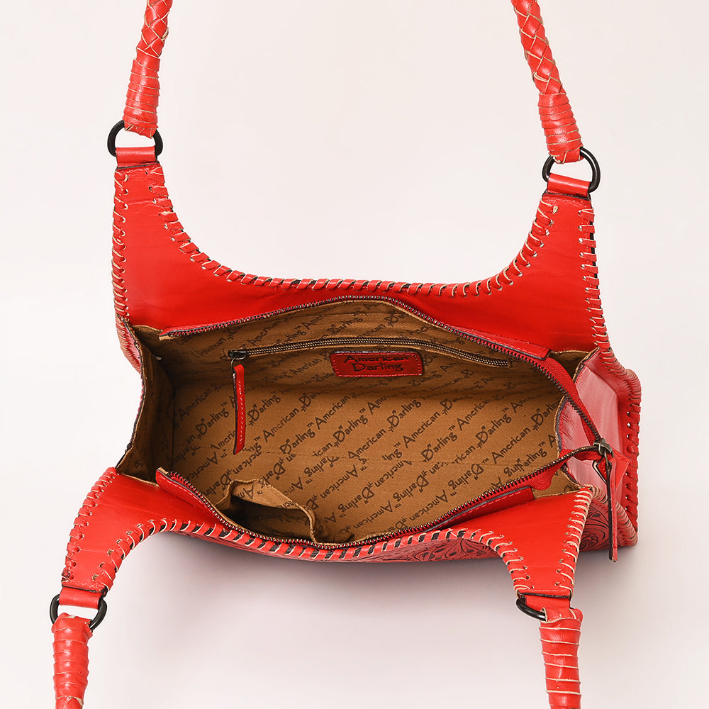 American Darling Hand-Tooled Genuine Leather Bag