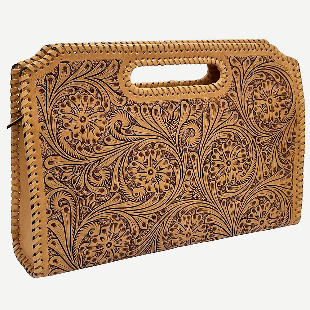 American Darling Hand-Tooled Genuine Leather Bag