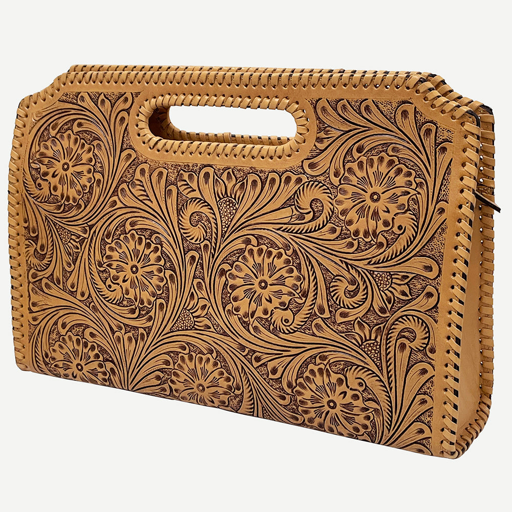 American Darling Hand-Tooled Genuine Leather Bag