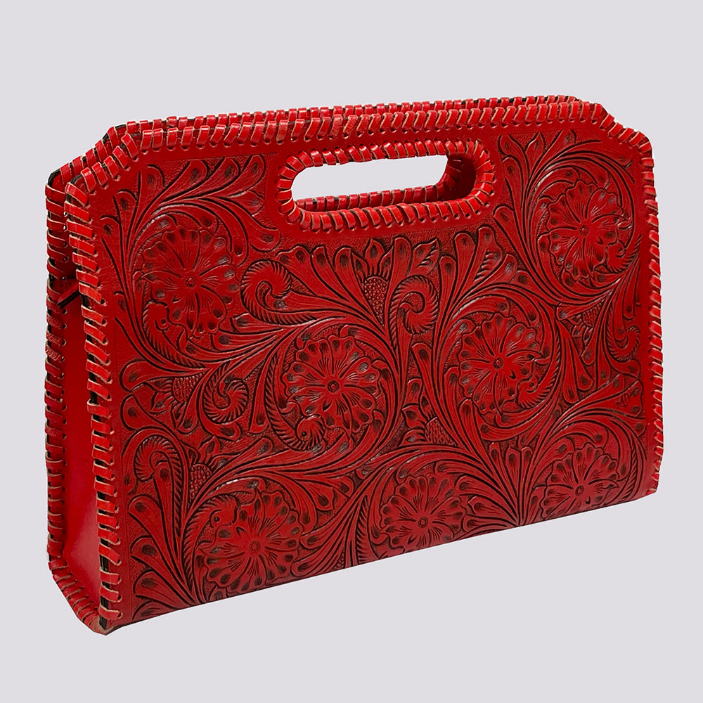 American Darling Hand-Tooled Genuine Leather Bag